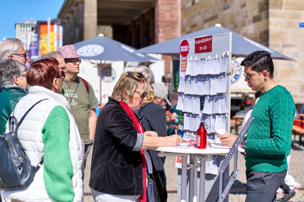 Engagement to go beim Tag der Erde